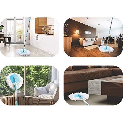 1159 Heavy Duty Microfiber Spin Mop with Plastic Bucket (Multicolour) - SkyShopy 1159 Heavy Duty Microfiber Spin Mop with Plastic Bucket (Multicolour) - SkyShopy